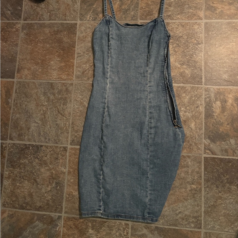Denim bodycon dress